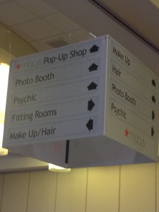 Pop up Macy's Sign