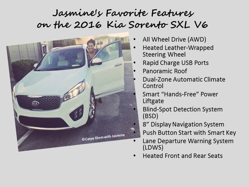 Kia Sorento SXL V6_ Jasmine's Favorite Features