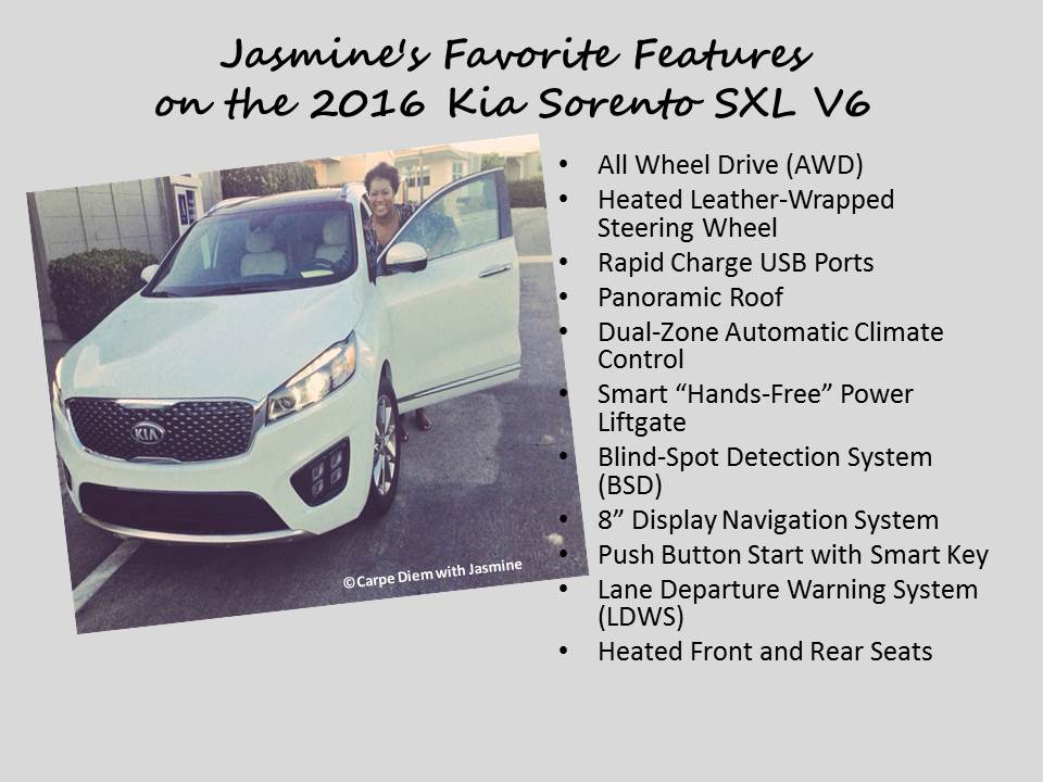 Jasmine’s Thoughts on the 2016 Kia Sorento