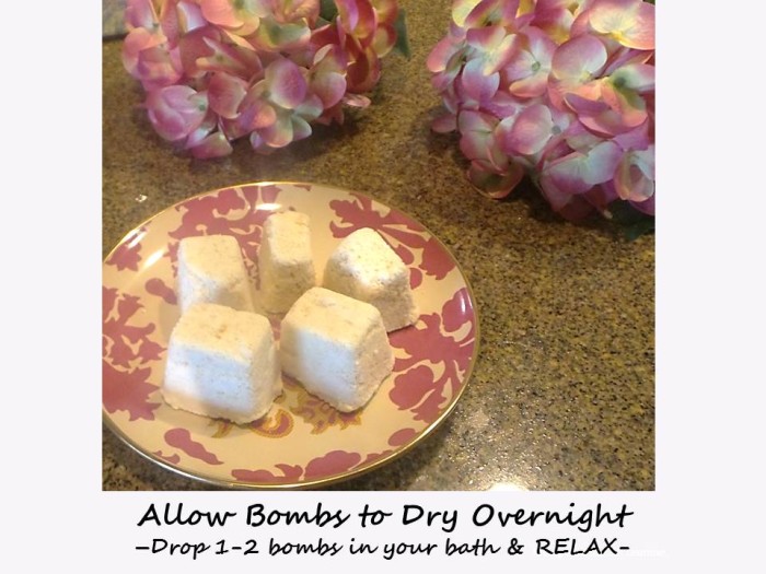Allow Bombs to Dry Overnight